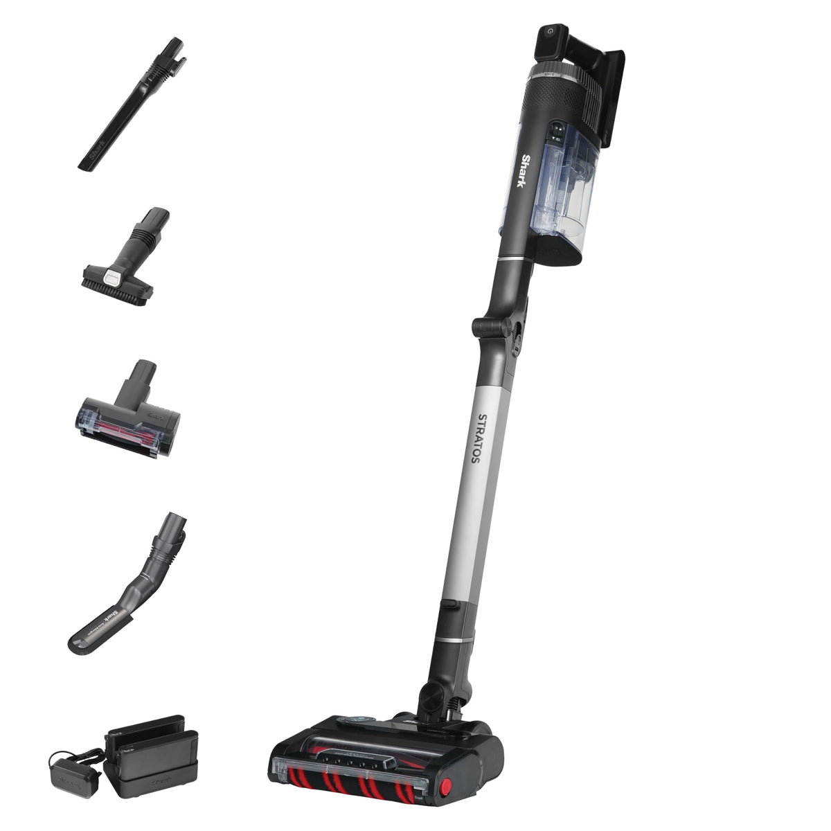 Shark Stratos Cordless Stick Vacuum Cleaner, Charcoal/Silver, IZ420UKT
