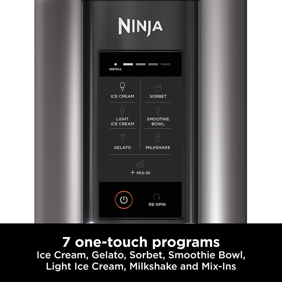 Ninja CREAMi Ice Cream & Frozen Dessert Maker, Black/Silver NC300UK