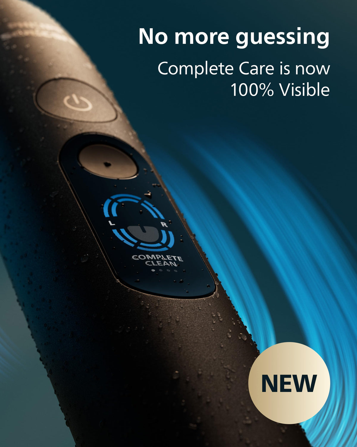 Philips Sonicare Next-Generation DiamondClean 9900 Prestige Sonic Electric Toothbrush − with SenseIQ, Coverage Feedback, Pressure Feedback and 24 Settings, Quartz Black, HX9815/92