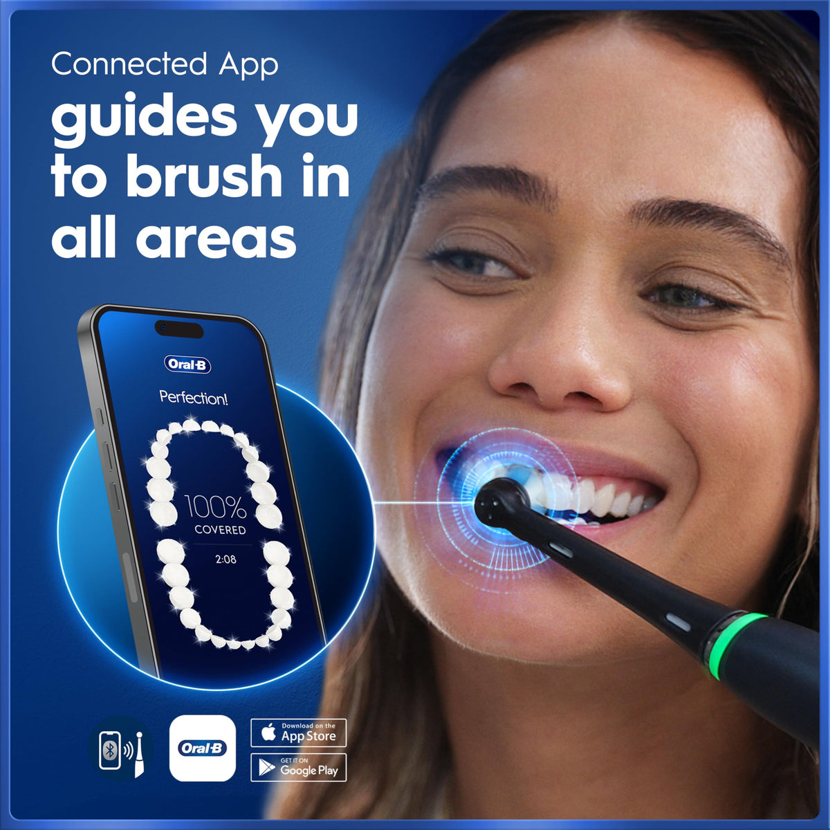 Oral-B iO5 Electric Toothbrush, Black, with Travel Case and Spare Head