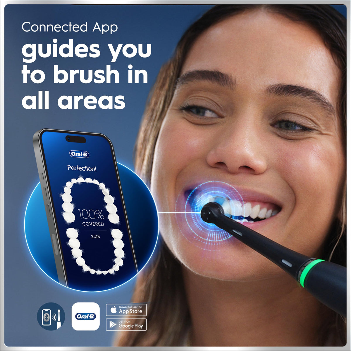 Oral-B iO6 Electric Toothbrush, Black, with Travel Case and Spare Heads