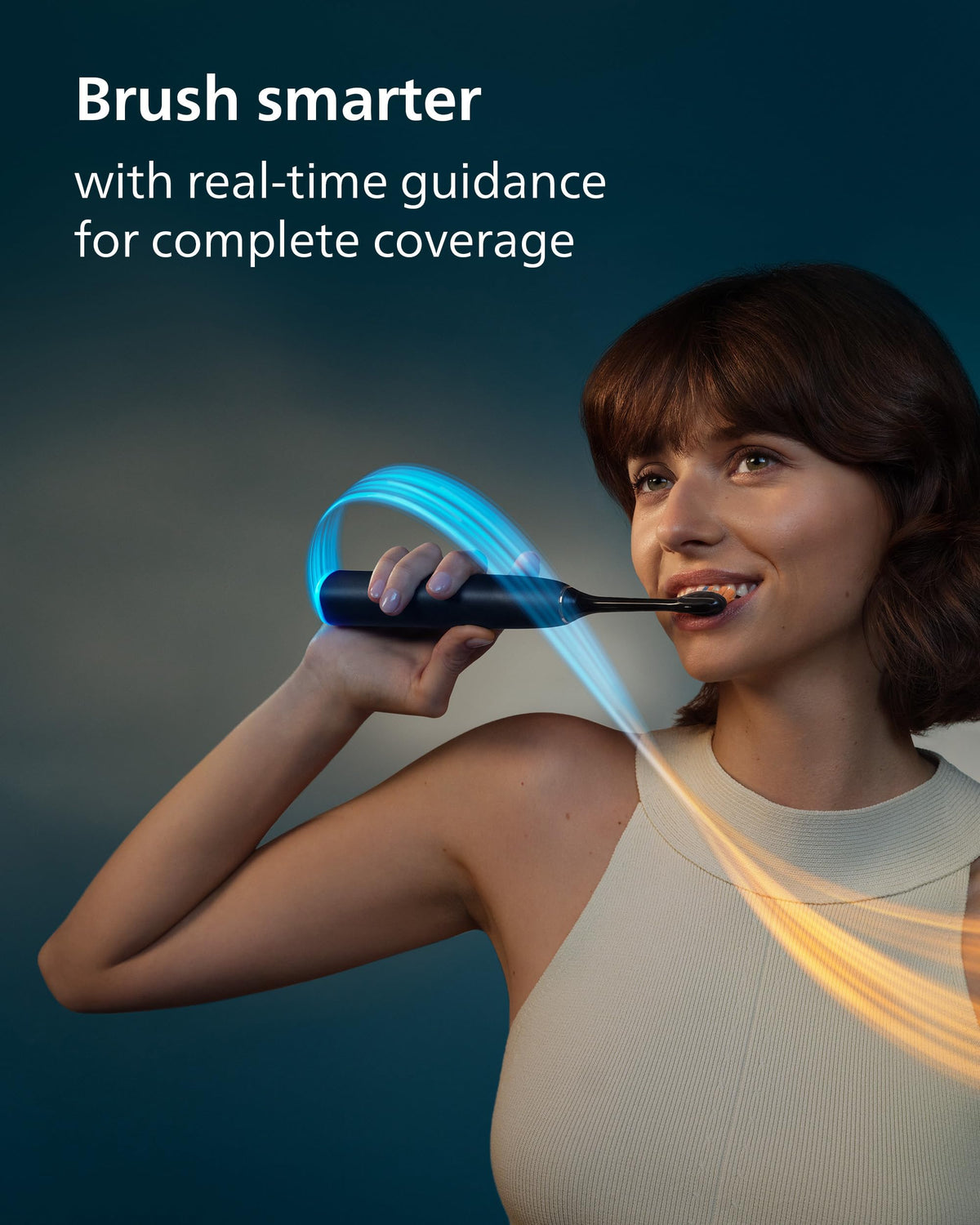 Philips Sonicare Next-Generation DiamondClean 9900 Prestige Sonic Electric Toothbrush − with SenseIQ, Coverage Feedback, Pressure Feedback and 24 Settings, Quartz Black, HX9815/92