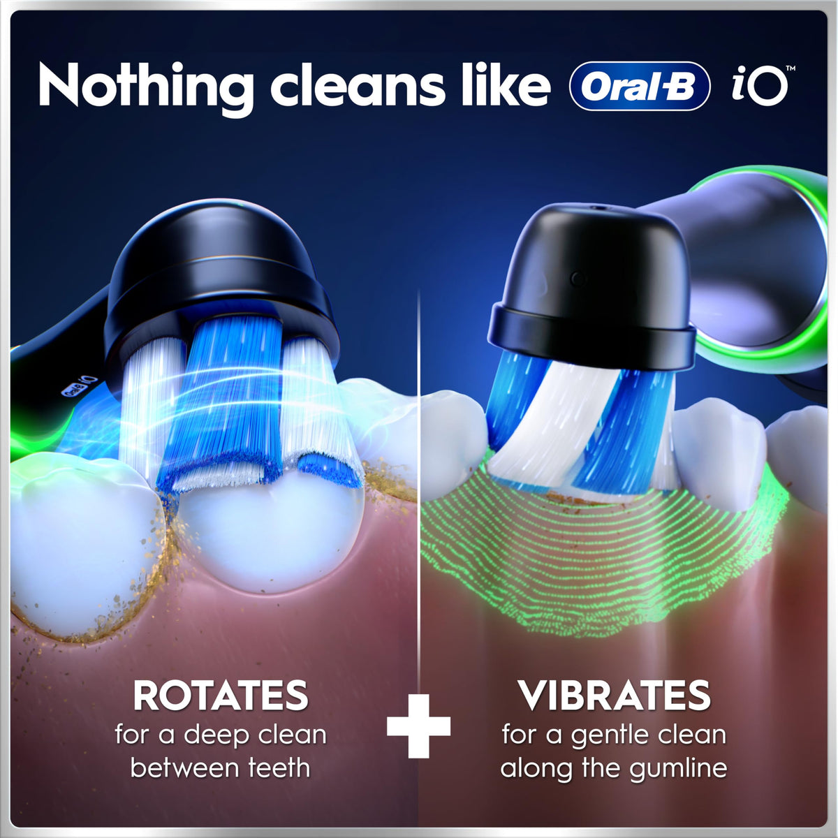Oral-B iO6 Electric Toothbrush, Black, with Travel Case and Spare Heads