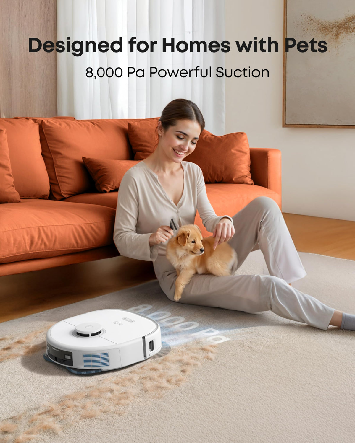 eufy X10 Pro Omni Robot Vacuum Cleaner With Mop, Carpet Detection