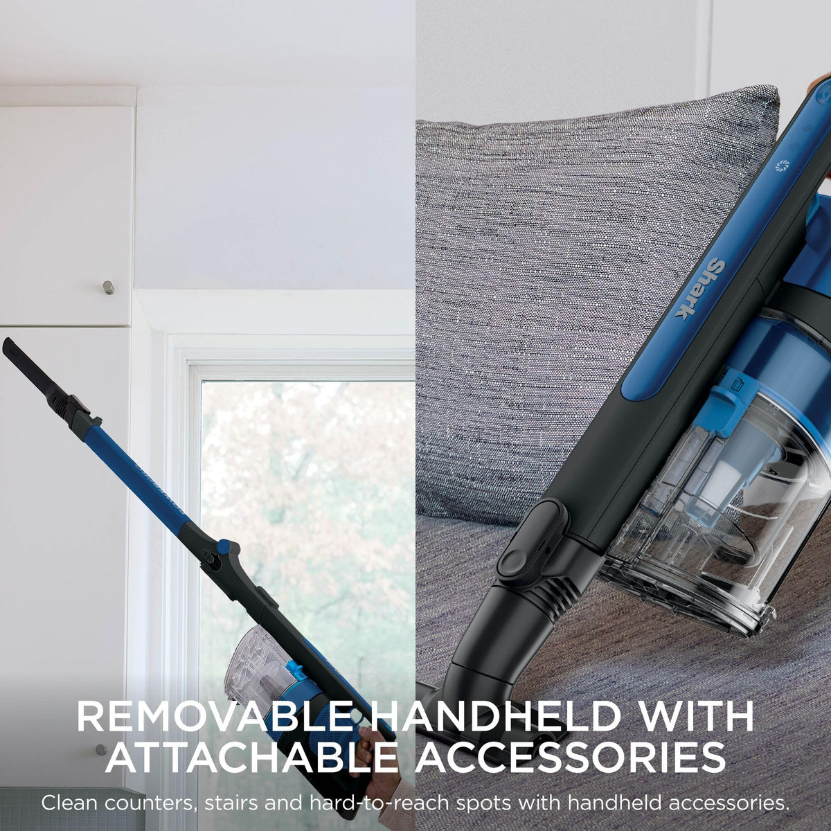 Shark PowerPro Cordless Stick Vacuum, Multi-Surface Cleaning, IZ381UK