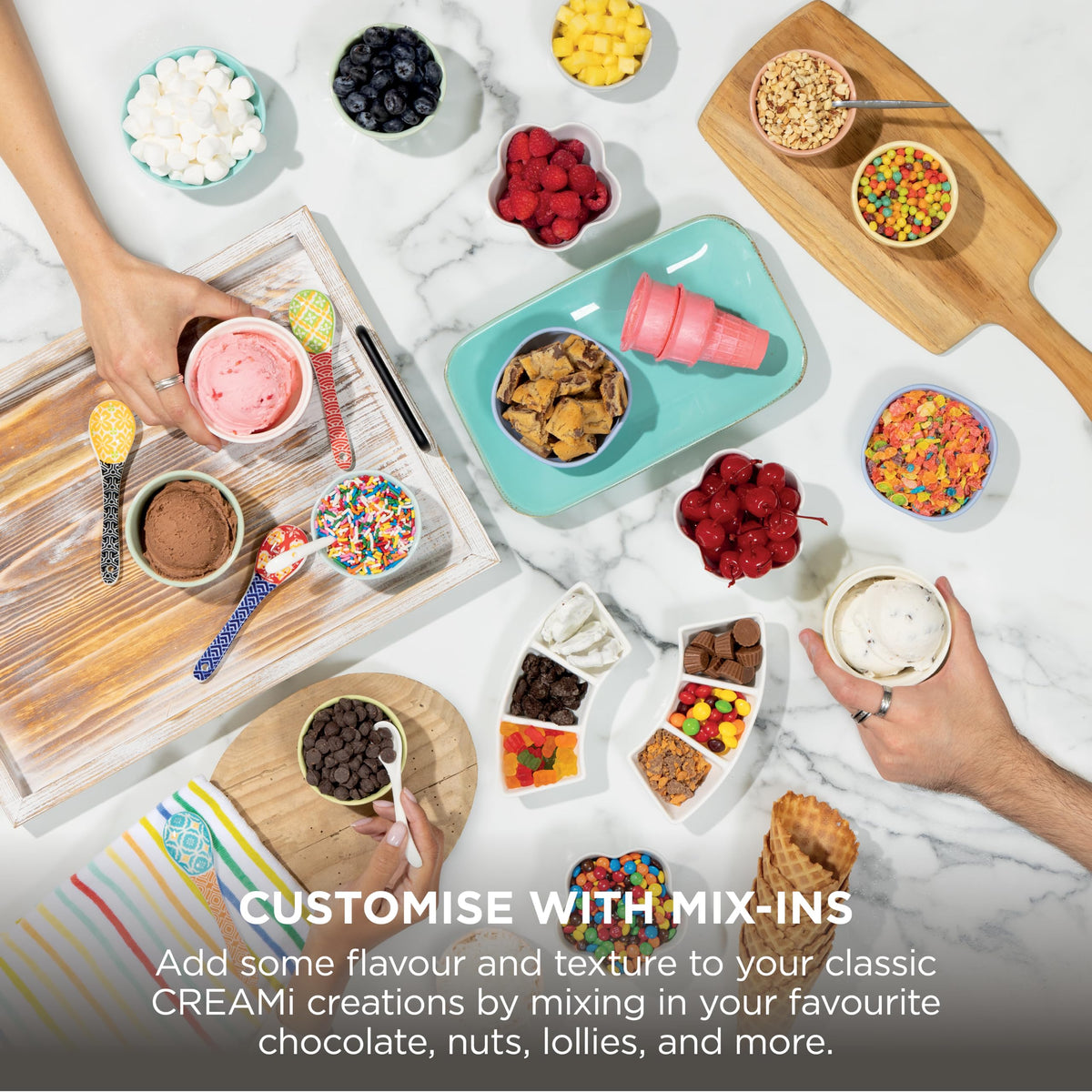 Ninja CREAMi Scoop and Swirl Soft Serve and Ice Cream Maker with 2x Tubs, 13 Functions, Makes Ice Cream, Soft Serve, Gelato, Sorbet, Milkshakes and More, Mix-In Option, Mocha NC701UKBR