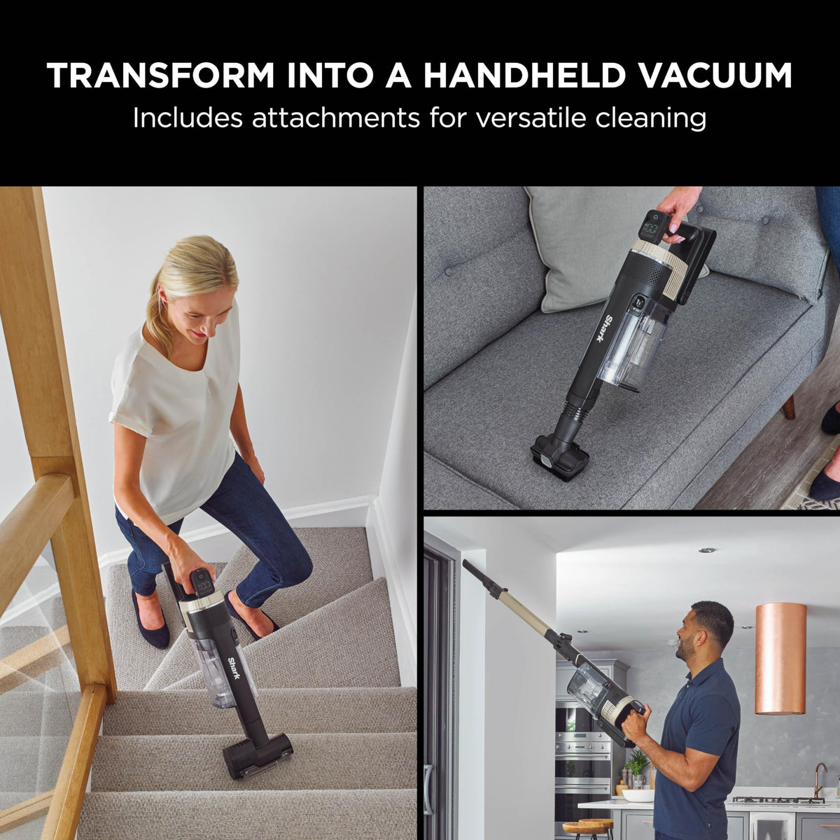 Shark Stratos Cordless Stick Vacuum Cleaner Pet Pro Charcoal/Brass