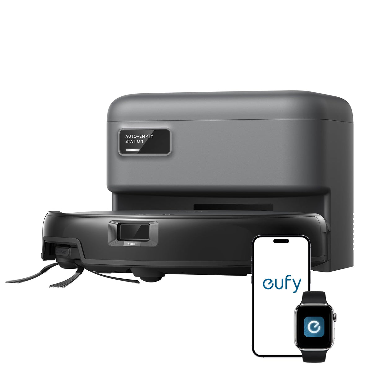 eufy Robot Vacuum C10,Self Emptying,8 Weeks Hands Free,Powerful Suction