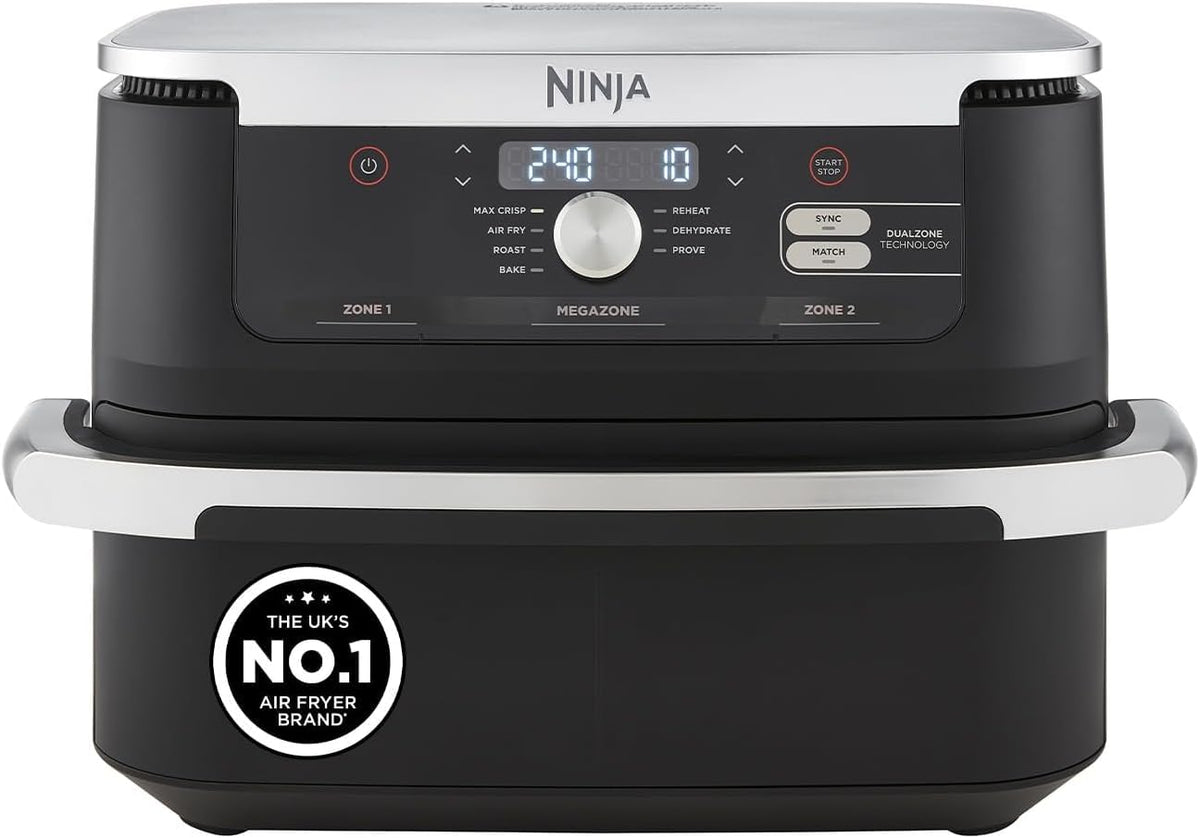 Ninja Foodi FlexDrawer 7-in-1 Air Fryer, Dual Zone, Black AF500UK