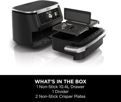 Ninja Foodi FlexDrawer 7-in-1 Air Fryer, Dual Zone, Black AF500UK