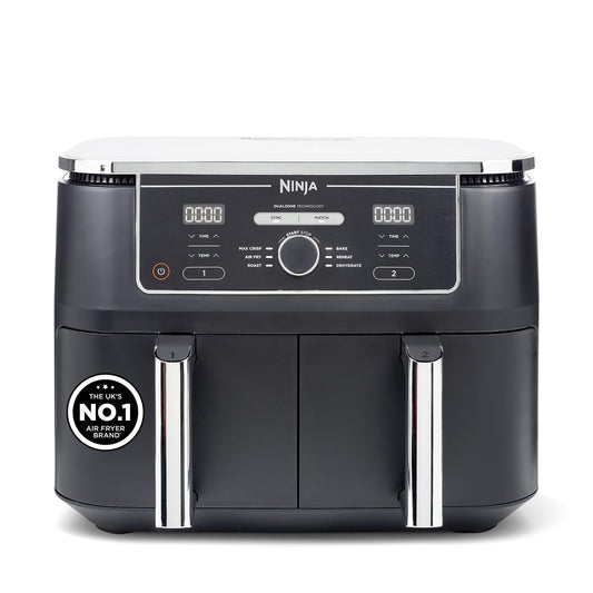 Ninja Foodi MAX Dual Zone 9.5L Air Fryer, 2 Drawers, Black AF400UK