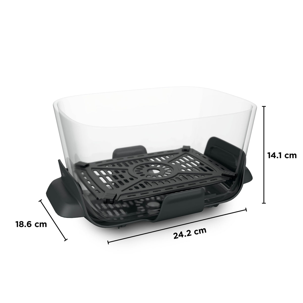 Ninja CRISPi DualZone 2-basket Glass Air Fryer, 8 Cooking Functions, Cook Two Foods at The Same Time, PFAS-Free Glass Containers, Includes Storage Lids, Stone Gold DD103UKSD1
