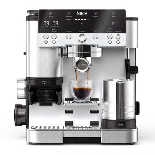 Ninja Luxe Premier 3-in-1 Coffee Machine, Silver ES601UK