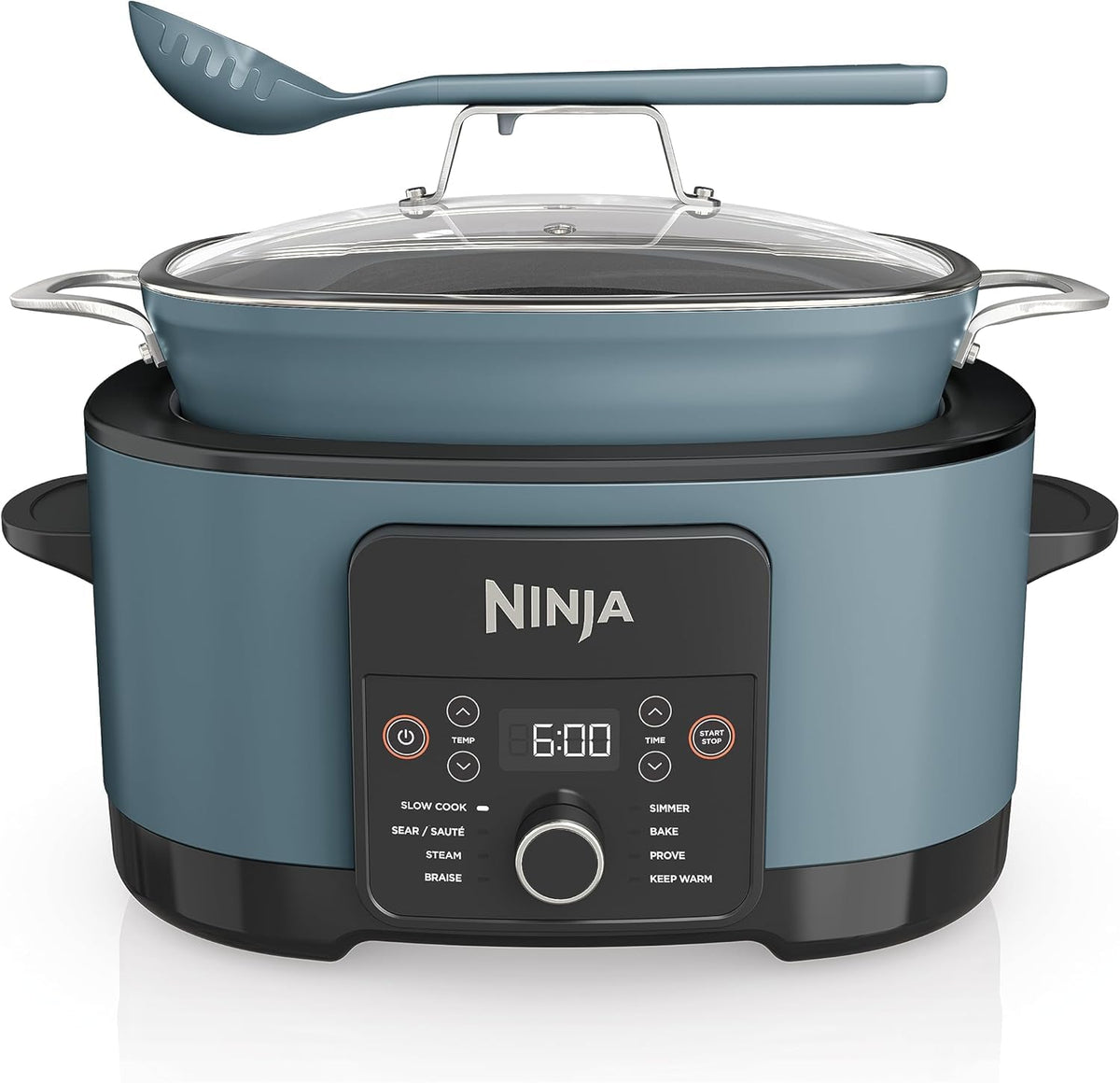 Ninja Foodi PossibleCooker, 8-in-1 Slow Cooker, 8L, Sea Salt Grey, MC1001UK
