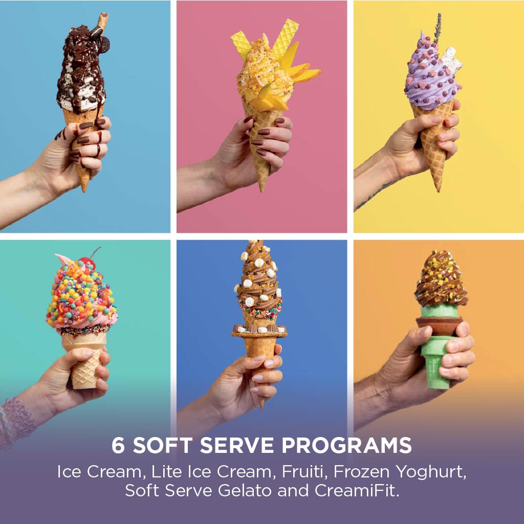 Ninja CREAMi Scoop and Swirl Ice Cream Machine, Stone Gold NC701UKSTGD