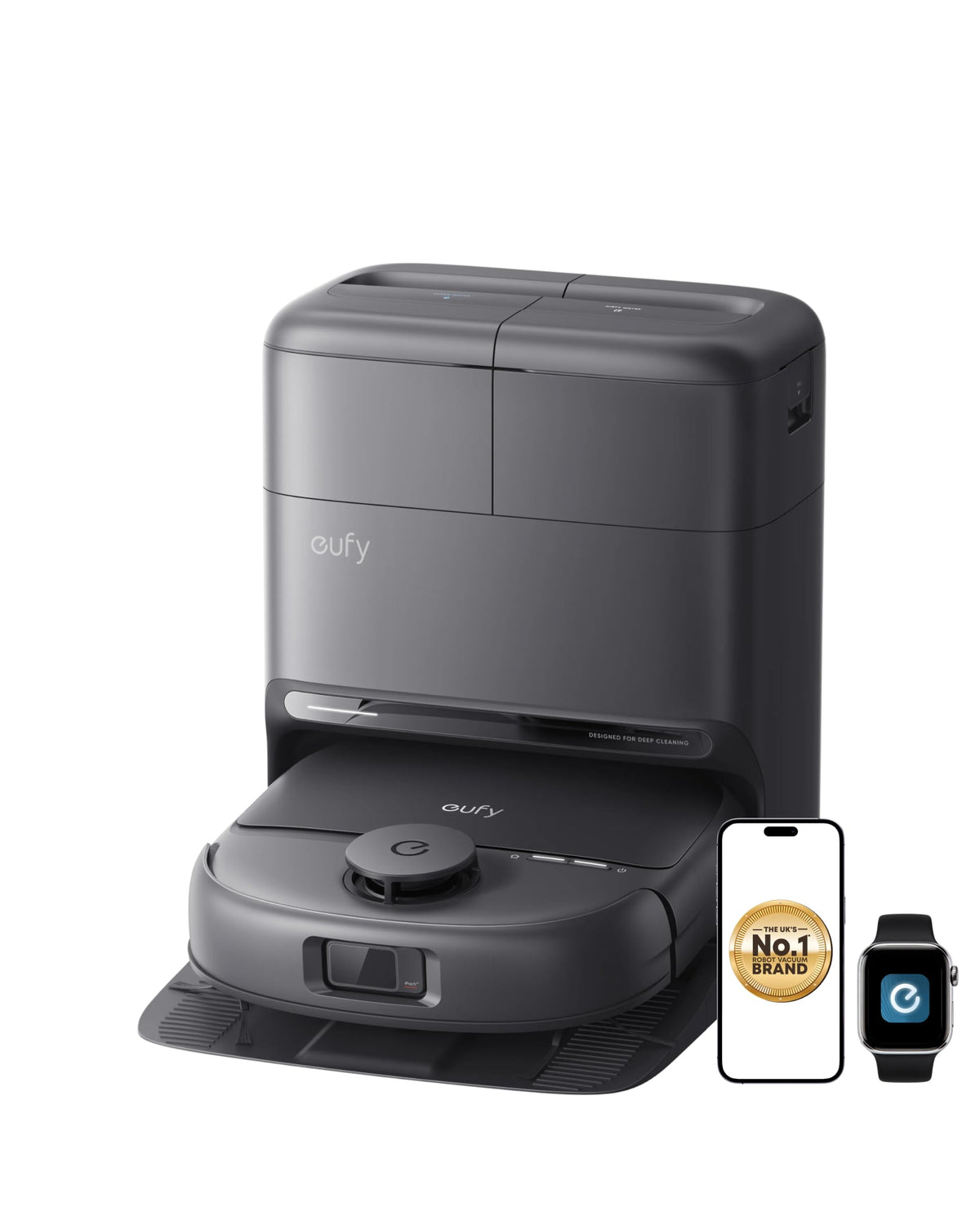 eufy C28 Omni, Robot Vacuum Cleaner with Mop,HydroJet Self Clean Roller Mop