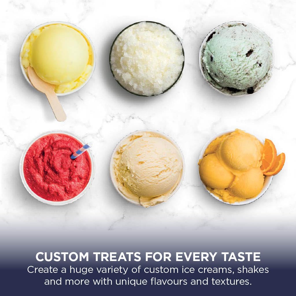 Ninja CREAMi Deluxe Ice Cream Frozen Dessert Maker, Stone/Gold NC501UKSTGD