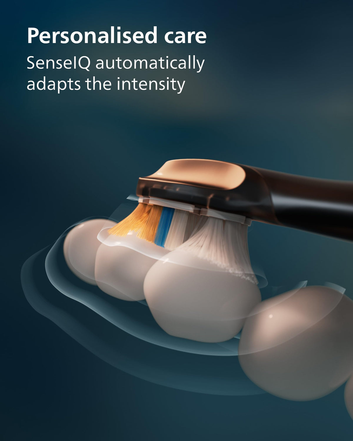 Philips Sonicare Next-Generation DiamondClean 9900 Prestige Sonic Electric Toothbrush − with SenseIQ, Coverage Feedback, Pressure Feedback and 24 Settings, Quartz Black, HX9815/92