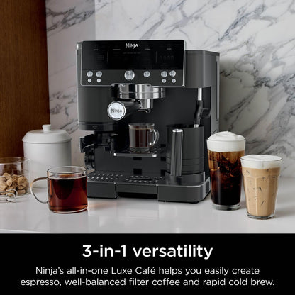 Ninja Luxe Premier 3-in-1 Coffee Machine, Black ES601UKBK