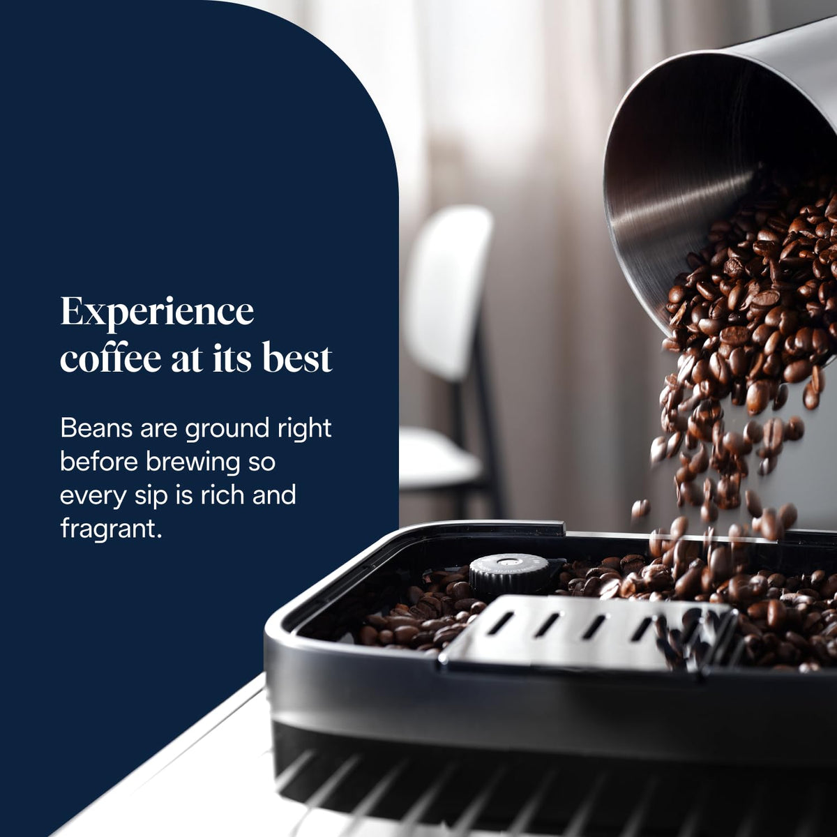De'Longhi Magnifica Evo, Bean to Cup Coffee and Cappuccino Maker, 1450 watts, 250g bean container, 1.8L water container, ECAM292.81.B, Plastic, Black