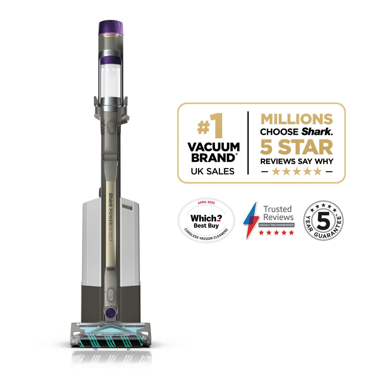 Shark PowerDetect Clean & Empty Cordless Vacuum Cleaner, DuoClean Detect