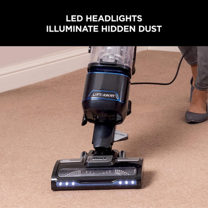 Shark Corded Upright Vacuum Cleaner 1.1L, Blue/Black, NV602UK