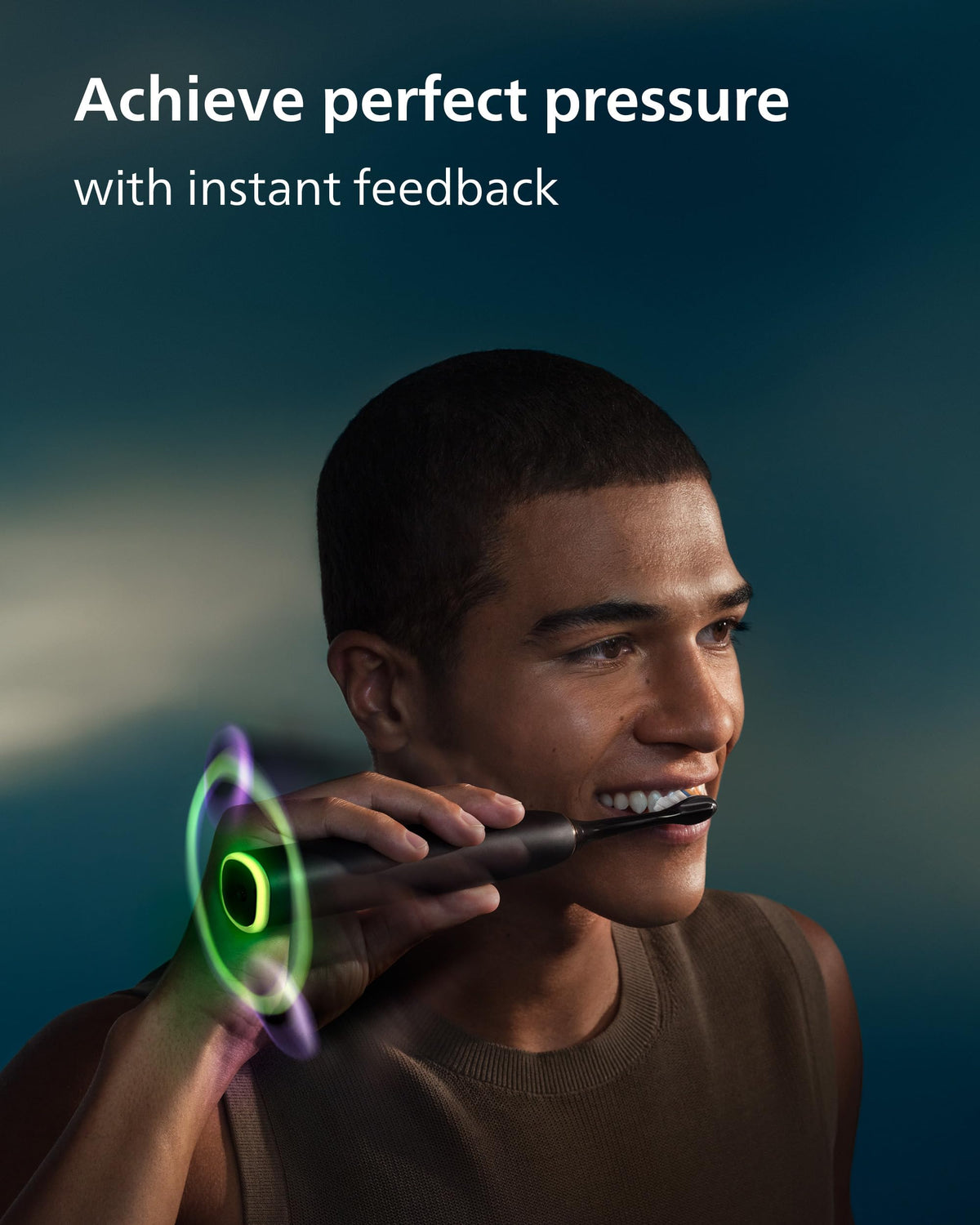 Philips Sonicare Next-Generation DiamondClean 9900 Prestige Sonic Electric Toothbrush − with SenseIQ, Coverage Feedback, Pressure Feedback and 24 Settings, Quartz Black, HX9815/92