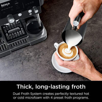 Ninja Luxe Premier 3-in-1 Coffee Machine, Black ES601UKBK