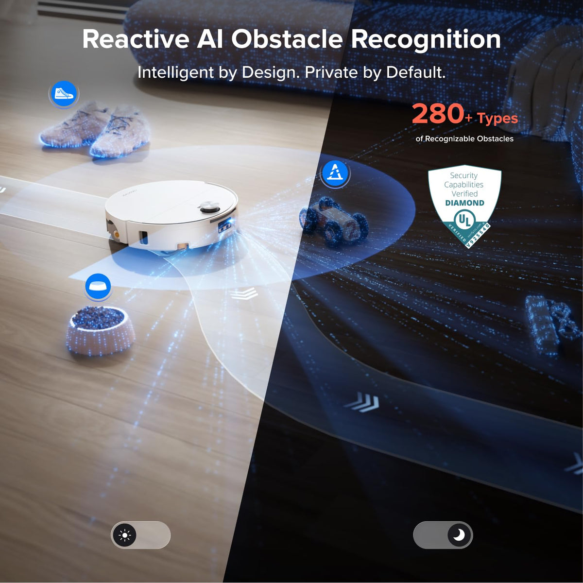 roborock Qrevo Edge 2 Flow Robot Vacuum Cleaner with Mop, 35,000 Pa Suction