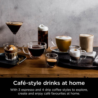 Ninja Luxe Premier 3-in-1 Coffee Machine, Black ES601UKBK