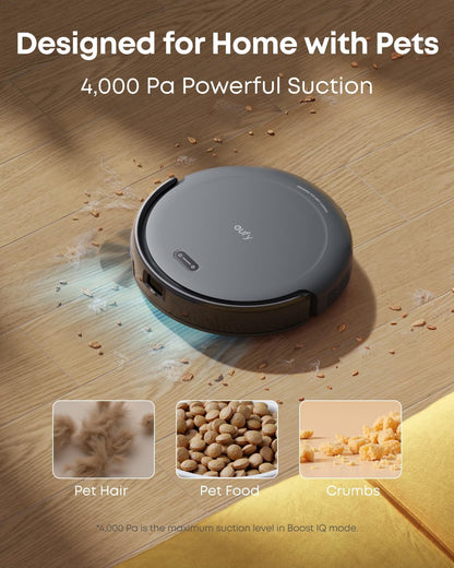 eufy Robot Vacuum C10,Self Emptying,8 Weeks Hands Free,Powerful Suction
