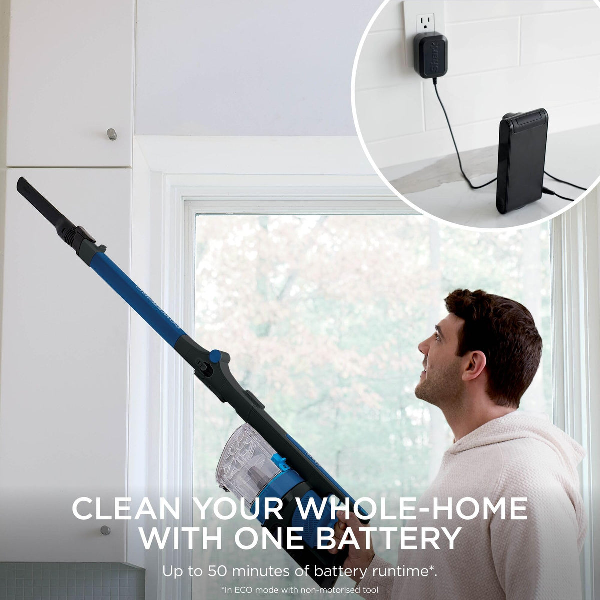 Shark PowerPro Cordless Stick Vacuum, Multi-Surface Cleaning, IZ381UK