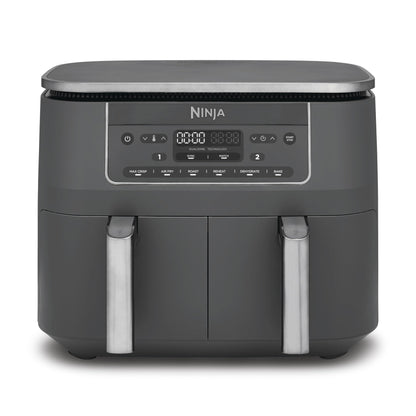 Ninja Dual Zone 6-in-1 7.6L Air Fryer, 2 Drawers, Gunmetal DZ300UK