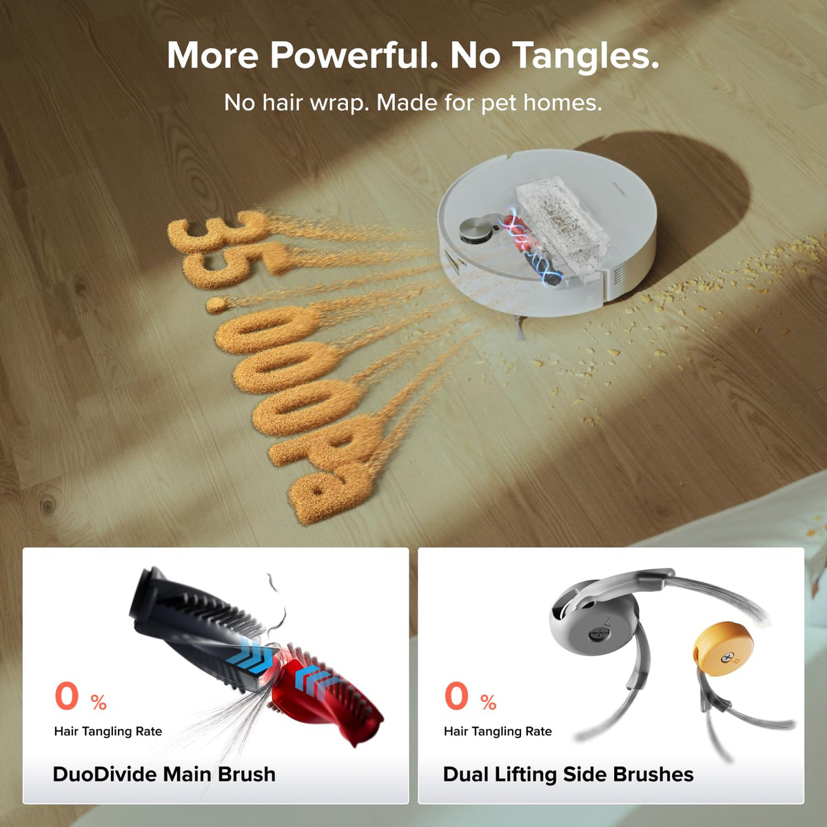 roborock Qrevo Edge 2 Flow Robot Vacuum Cleaner with Mop, 35,000 Pa Suction