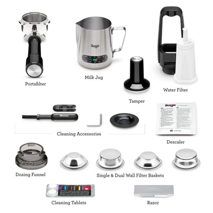 Sage Barista Express, Bean to Cup Machine, Brushed Stainless Steel