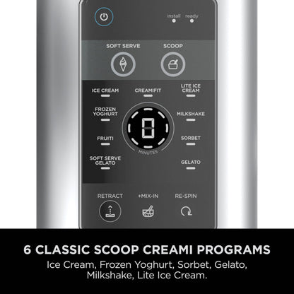 Ninja CREAMi Scoop and Swirl Soft Serve and Ice Cream Maker with 2x Tubs