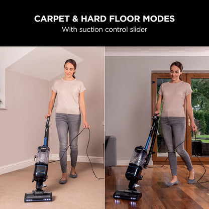 Shark Corded Upright Vacuum Cleaner 1.1L, Blue/Black, NV602UK