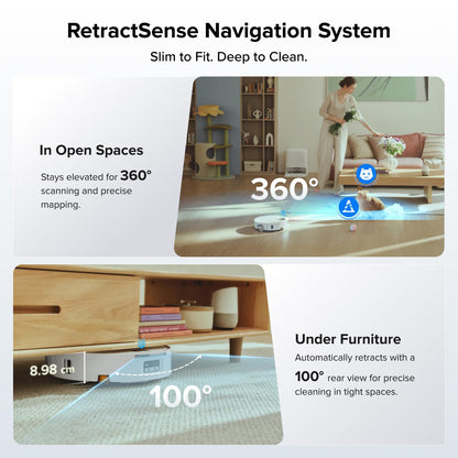 roborock Qrevo Edge 2 Flow Robot Vacuum Cleaner with Mop, 35,000 Pa Suction