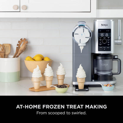 Ninja CREAMi Scoop and Swirl Soft Serve and Ice Cream Maker with 2x Tubs