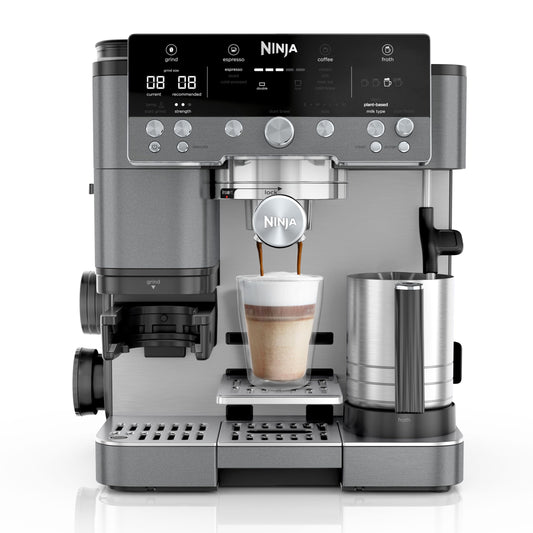 Ninja Luxe Premier 3-in-1 Coffee Machine, Gunmetal ES601UKGM