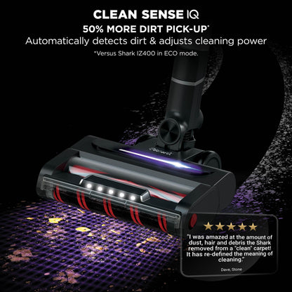 Shark Stratos Cordless Stick Vacuum Cleaner, Charcoal/Silver, IZ420UKT