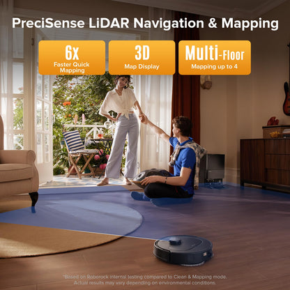 roborock Qrevo Series Robot Vacuum Cleaner with Mop, 10,000Pa Suction