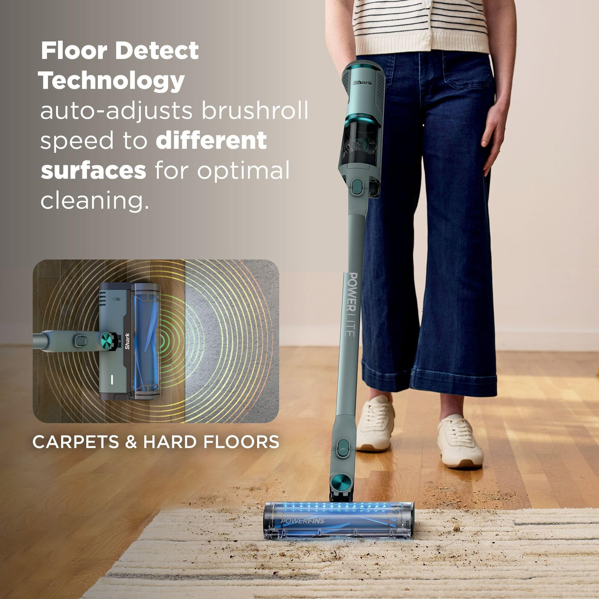 Shark PowerLite Clean & Empty Cordless Vacuum with Auto-Empty Base, Lightweight Multi-Surface Cleaning, HEPA Filtration, 40 Min Runtime – BU3623UK