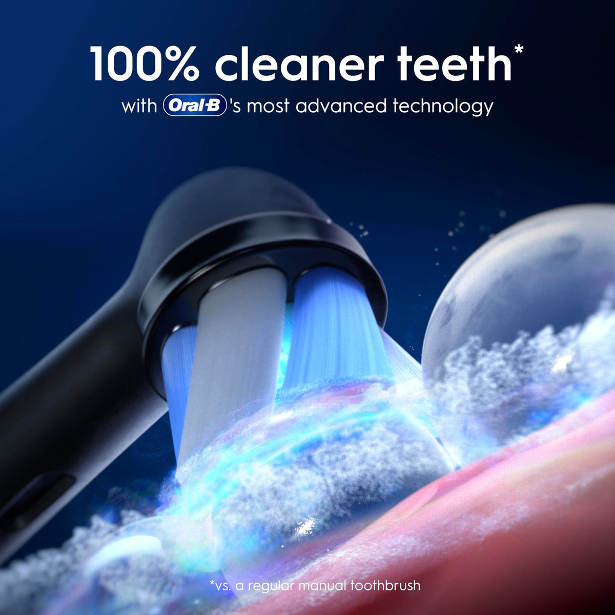 Oral-B iO9 Electric Toothbrush for Adults, Black, App Connected Handle, 7 Cleaning Modes, Includes 3 Brush Heads, Charging Travel Case and Head Holder, Long-Lasting Battery for Home Travel, 2 Pin Plug