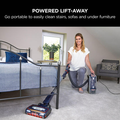 Shark Corded Upright Vacuum Cleaner,0.83L, Pet Model, Navy/Orange, 750W
