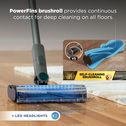 Shark PowerLite Clean & Empty Cordless Vacuum with Auto-Empty Base, Lightweight Multi-Surface Cleaning, HEPA Filtration, 40 Min Runtime – BU3623UK