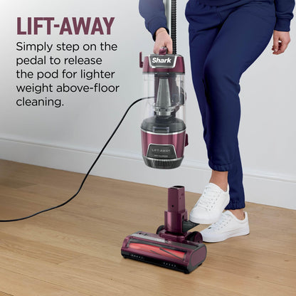 Shark Corded Upright Vacuum Cleaner with Lift-Away Technology, Anti Hair Wrap Plus, Anti-Allergen, 8m Cord, LU250UK