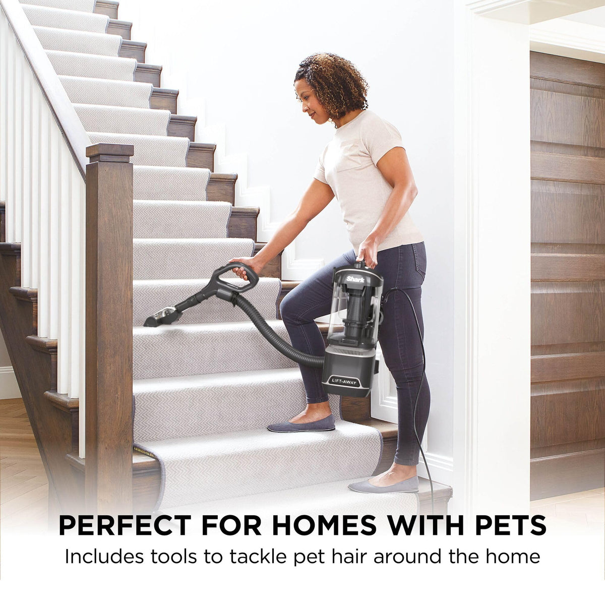 Shark Corded Upright Vacuum Cleaner 1.1L, Pet Model, NZ691UKTDB