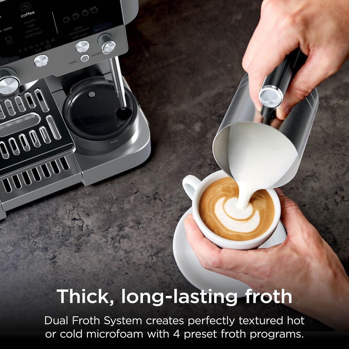 Ninja Luxe Premier 3-in-1 Coffee Machine, Gunmetal ES601UKGM