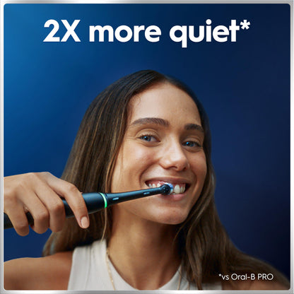 Oral-B iO6 Electric Toothbrush, Black, with Travel Case and Spare Heads